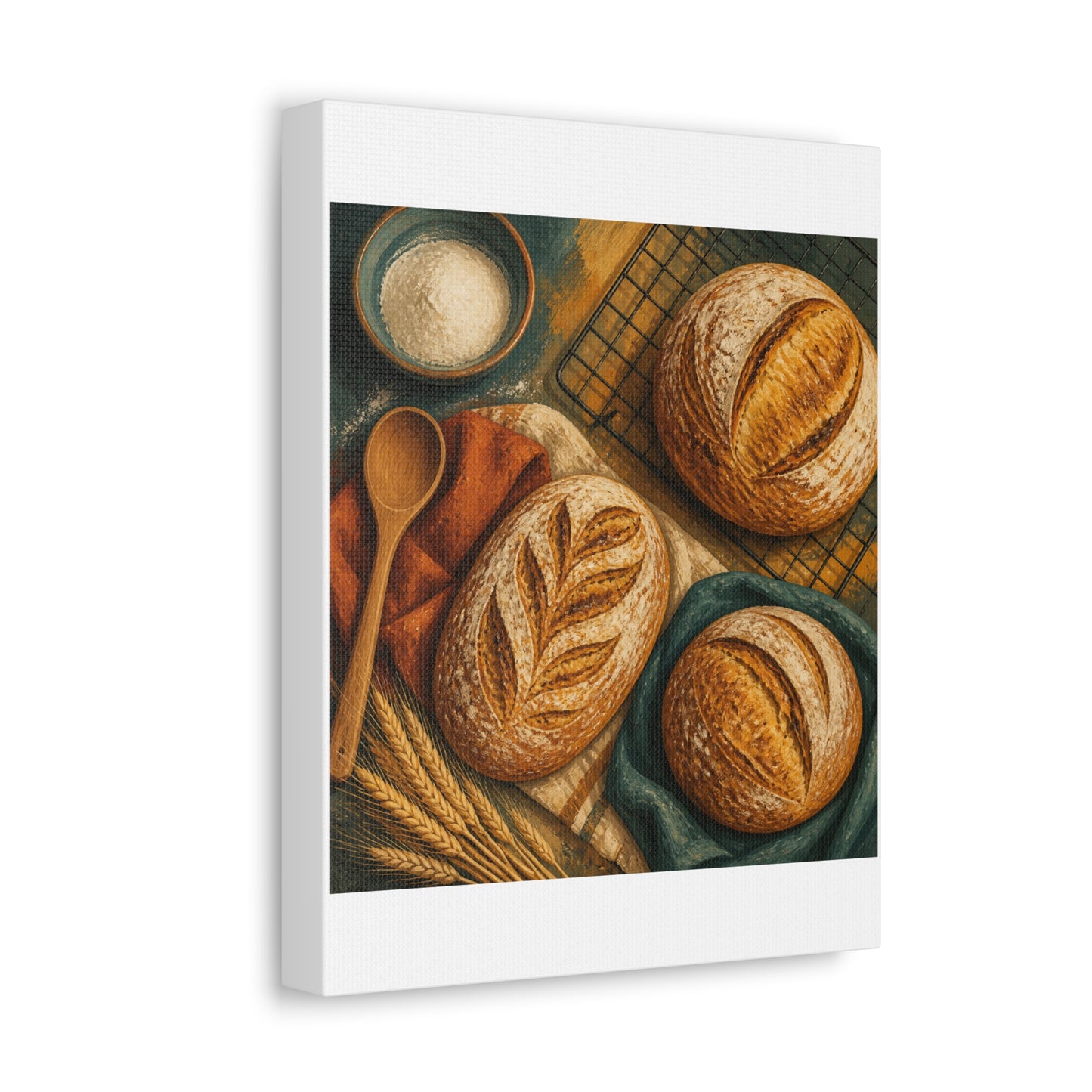 Artisan Bread Baking Still Life Canvas Art