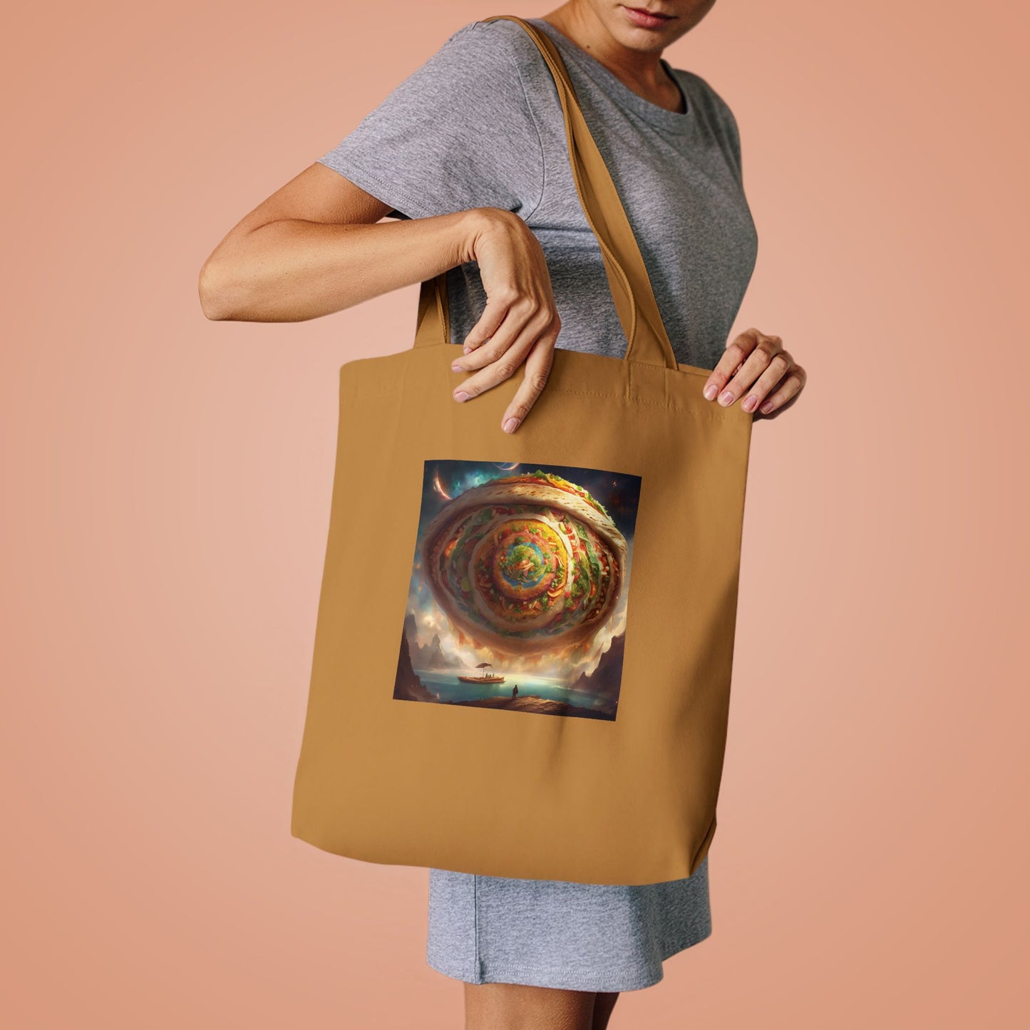 Cosmic Taco Portal Surreal Food Fantasy Art Tote Bag