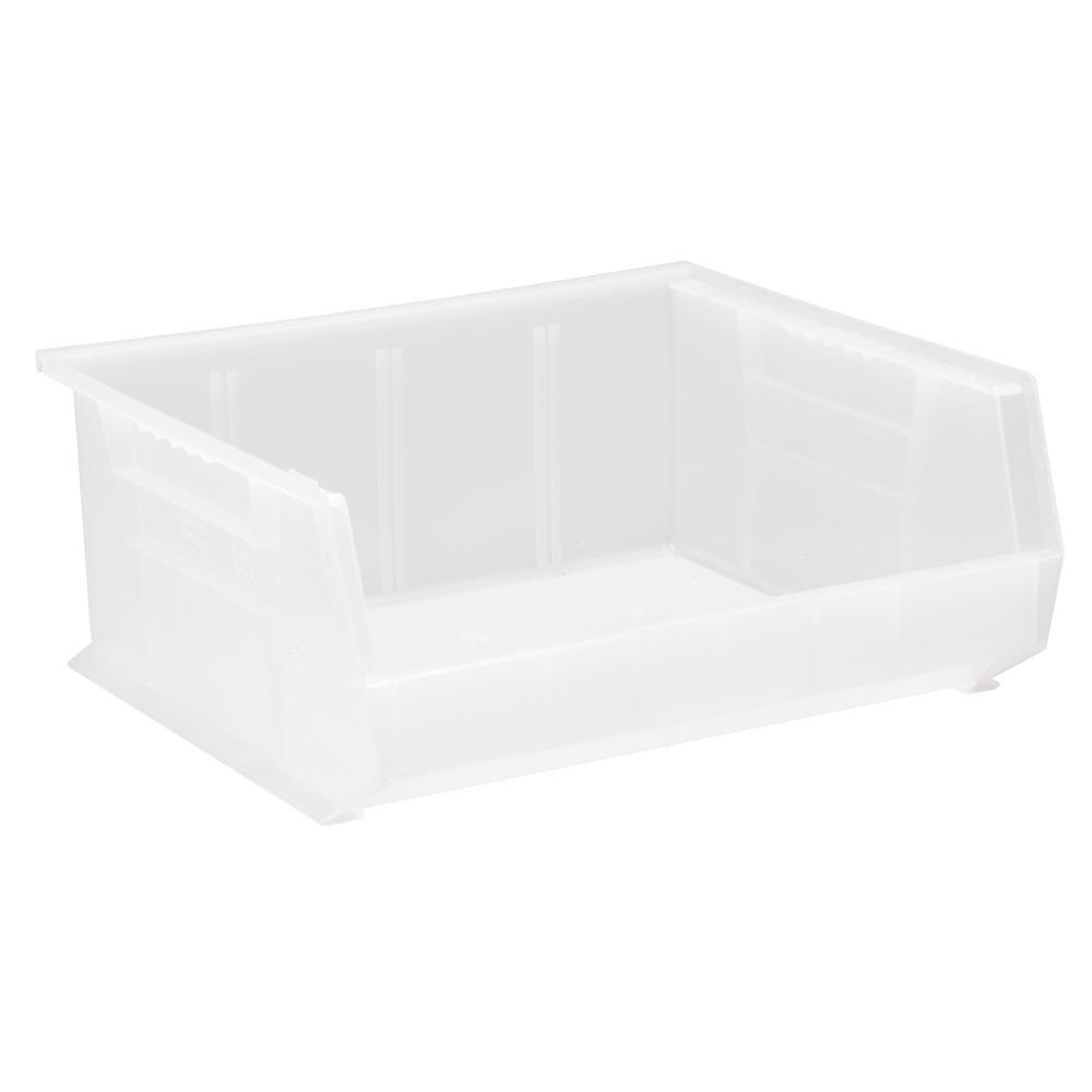 Quantum Storage Systems Ultra Series Stack And Hang 8.9 Gal. Bin In Clear