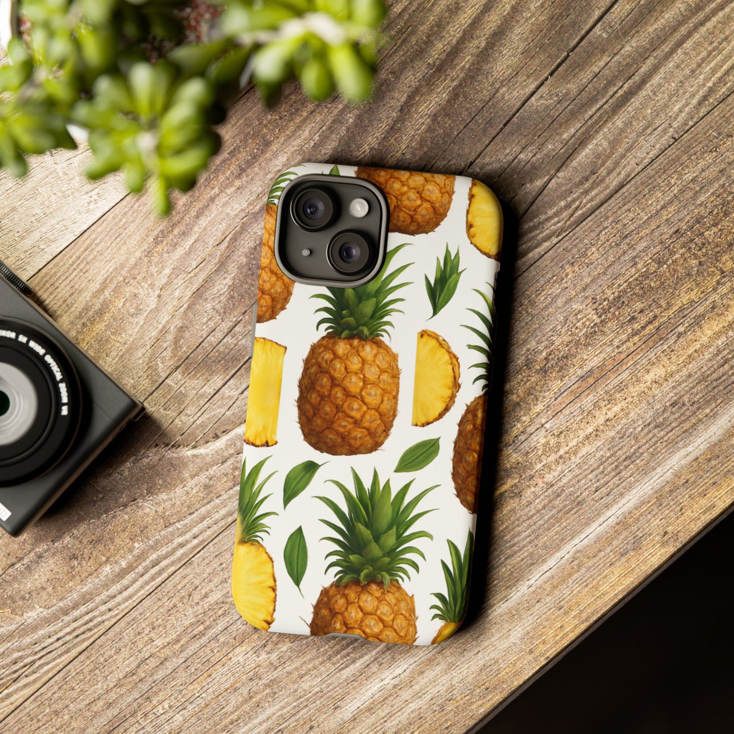 Pineapple Phone Case - Tough Cases, Tropical Phone Cover, Summer Vibe Accessories, Cute Pineapple Design, Fun Gift for Fruit Lovers