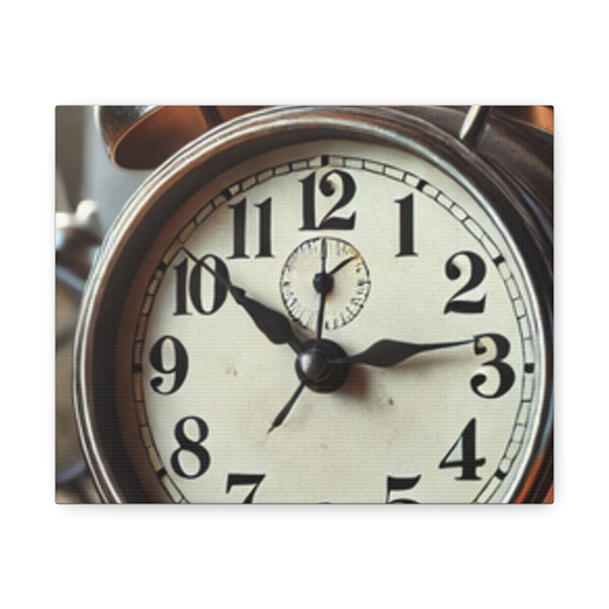 Vintage Alarm Clock Morning Routine Classic Clock Canvas Art