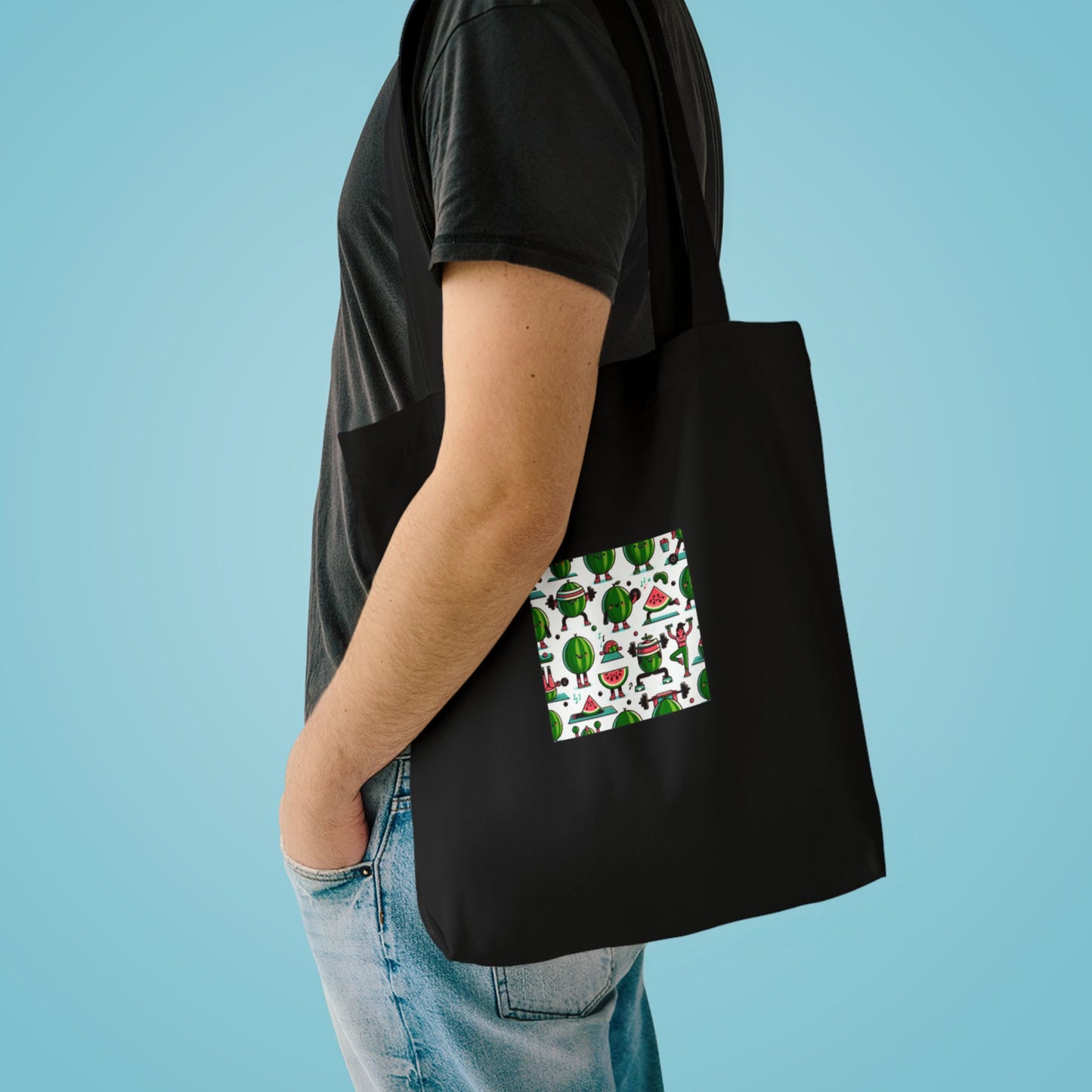 Watermelon Workout Club Cute Food Fitness Tote Bag