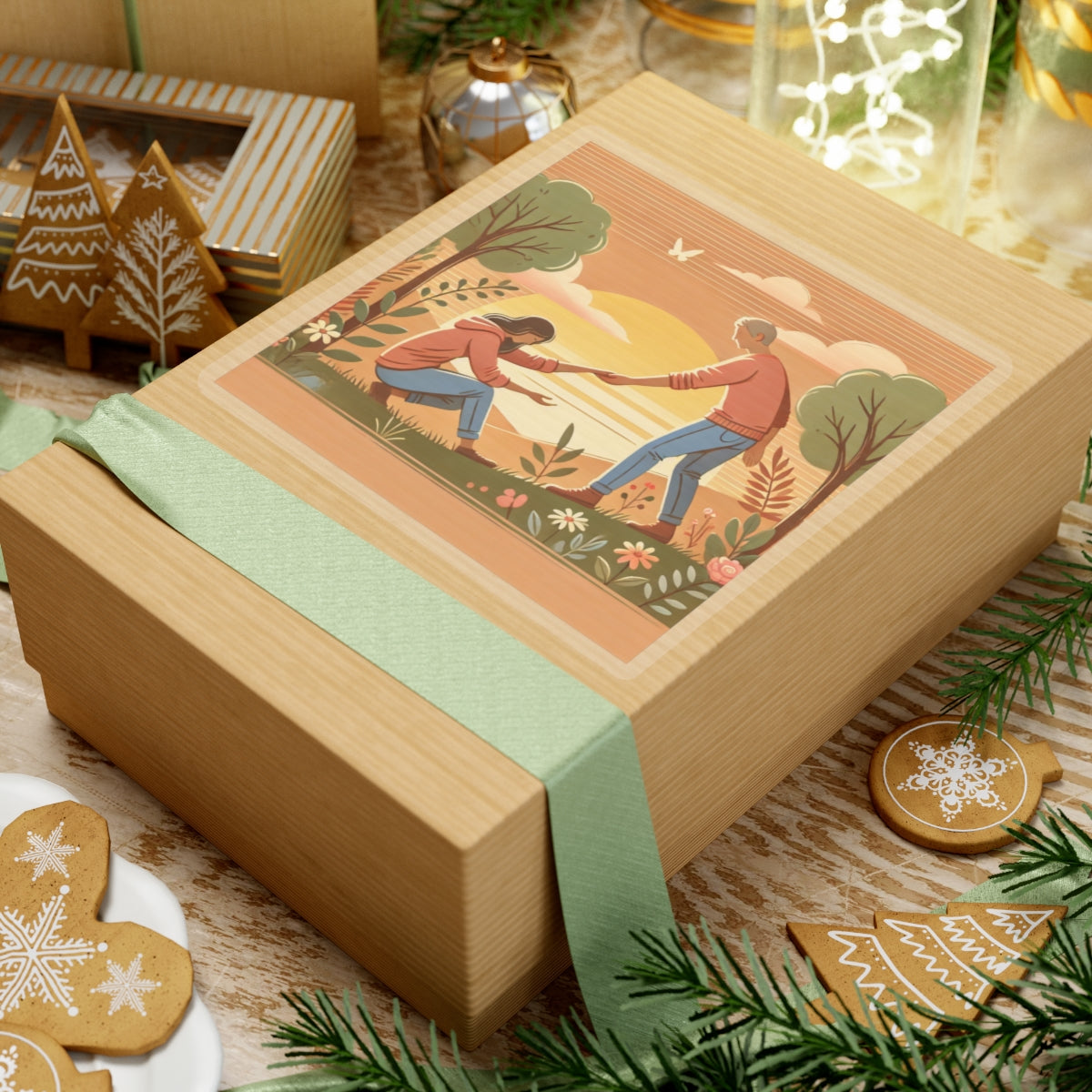 Helping Hands Sunset Garden Sticker