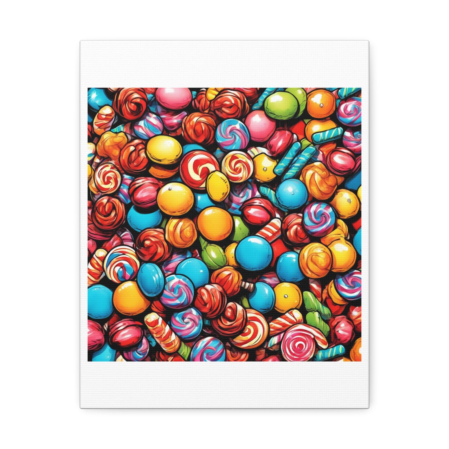 Colorful Candy Pattern Sweets Gift Art Canvas