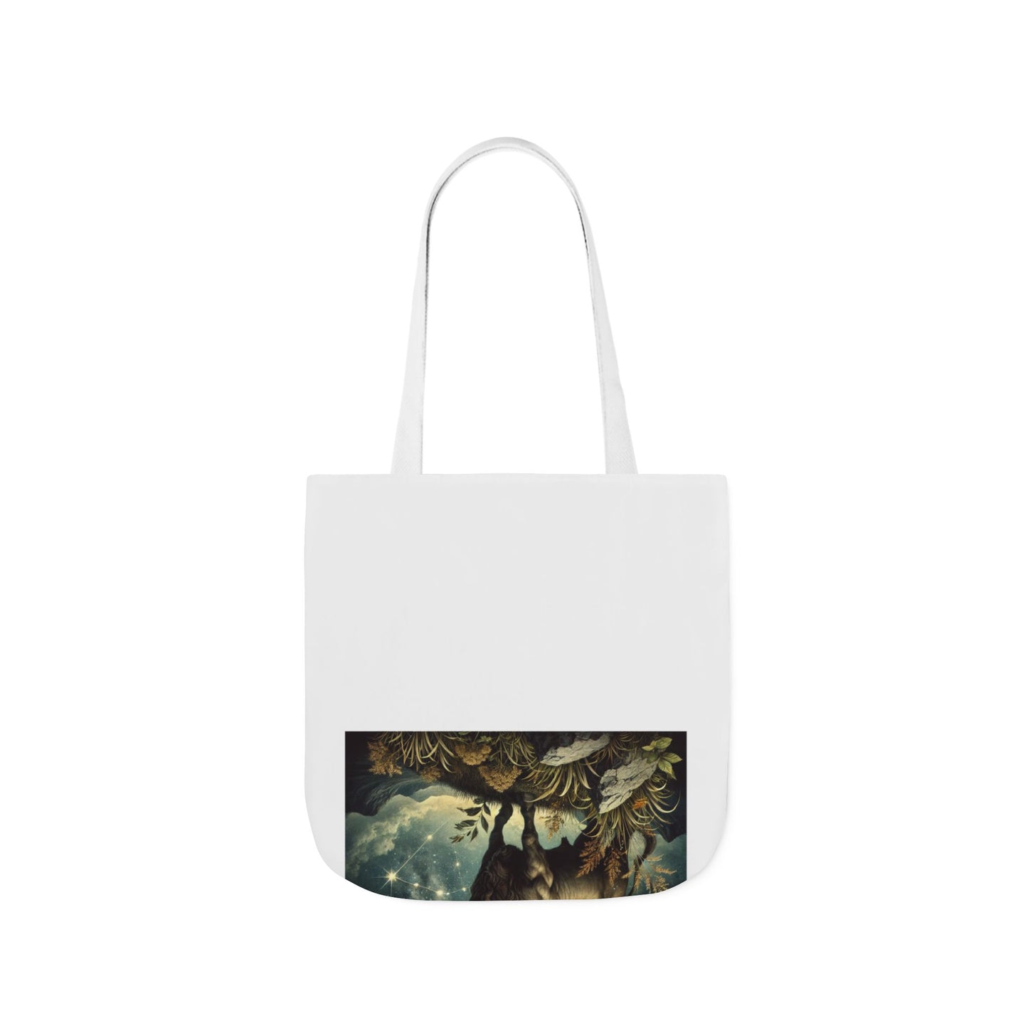 Taurus Bull Constellation Celestial Canvas Tote Bag