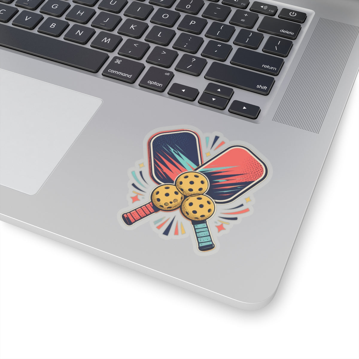 Retro Pickleball Paddles Recreational Sports Sticker