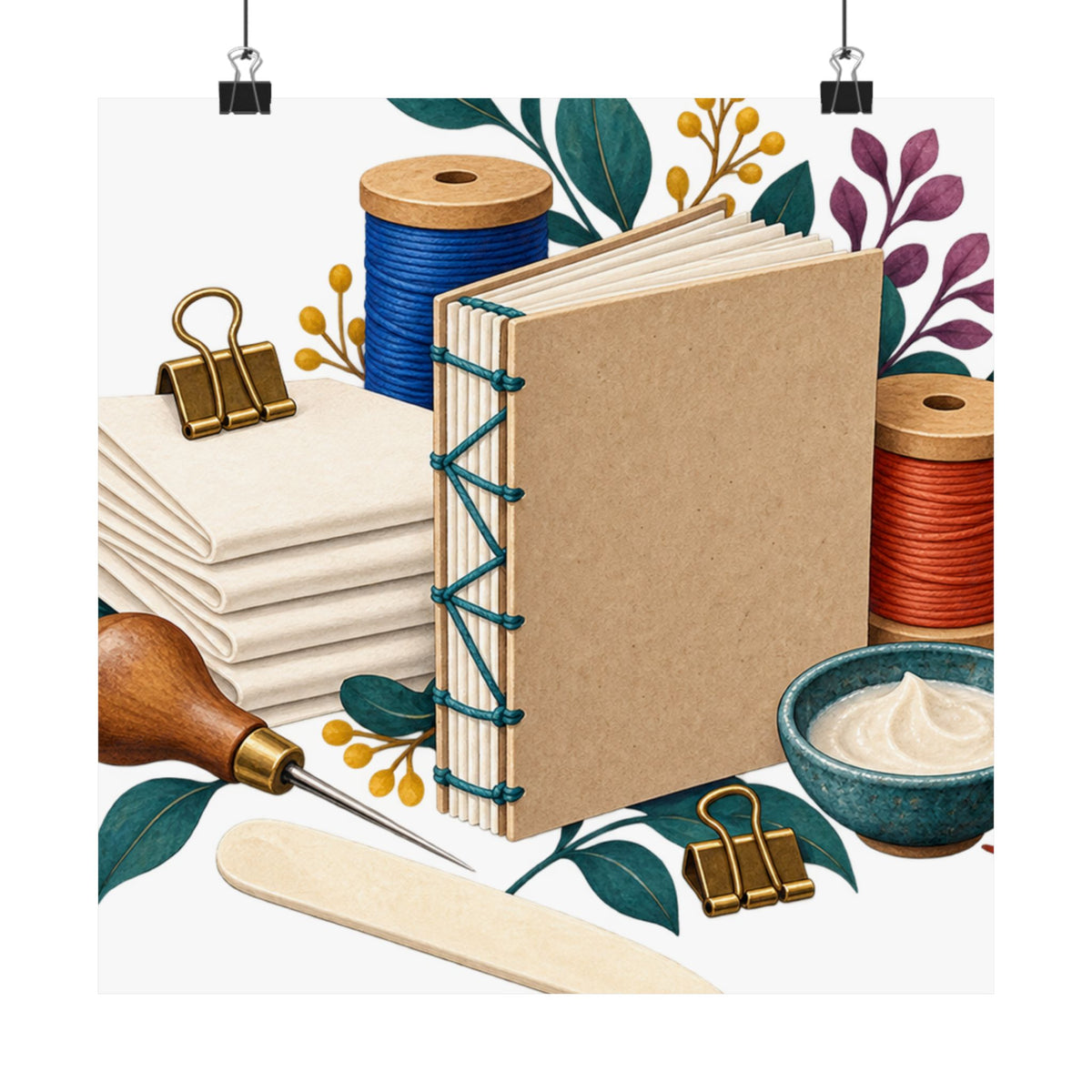 Hand Bookbinding Workshop Poster