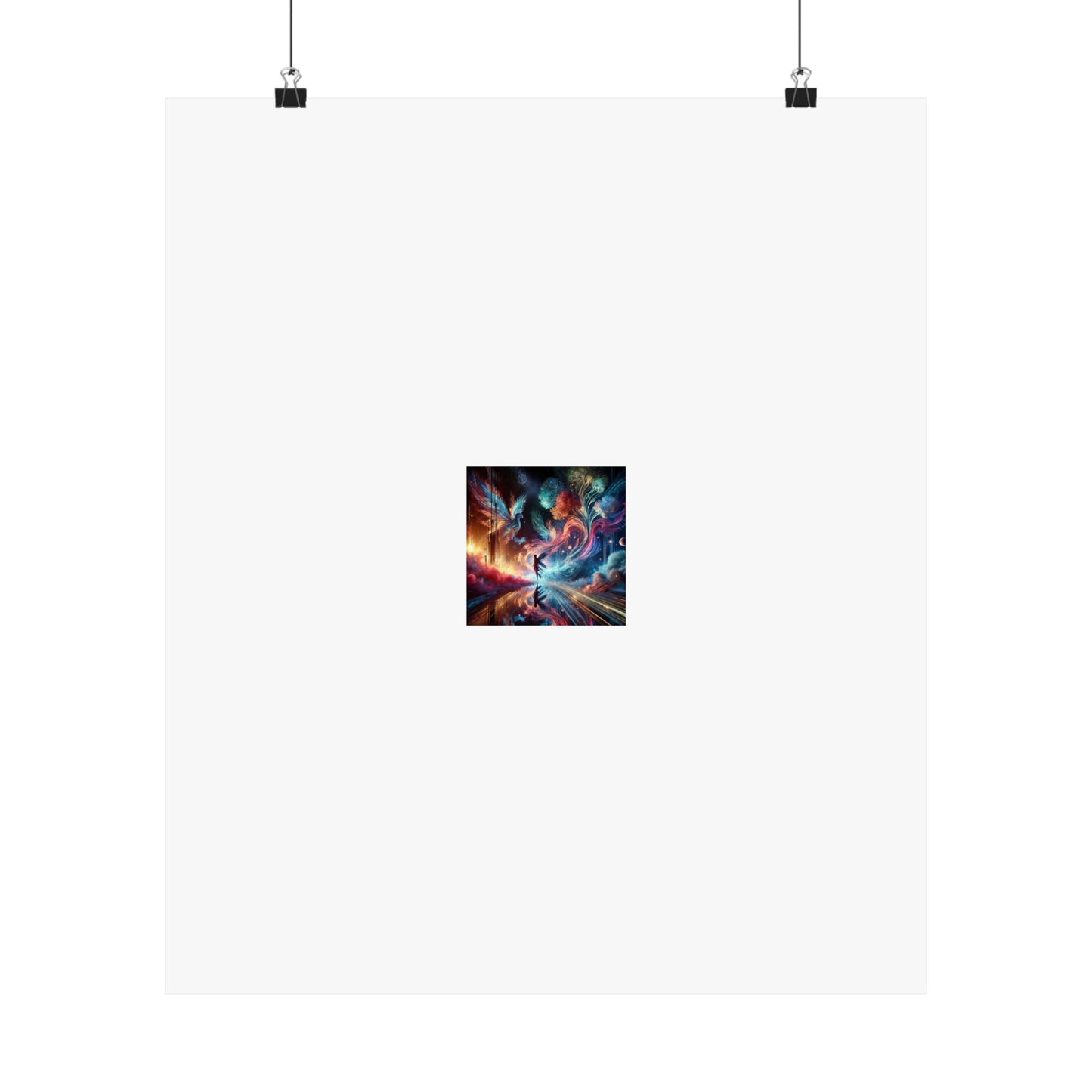 Cosmic Aurora Dancer Dreamscape Celestial Dance Poster