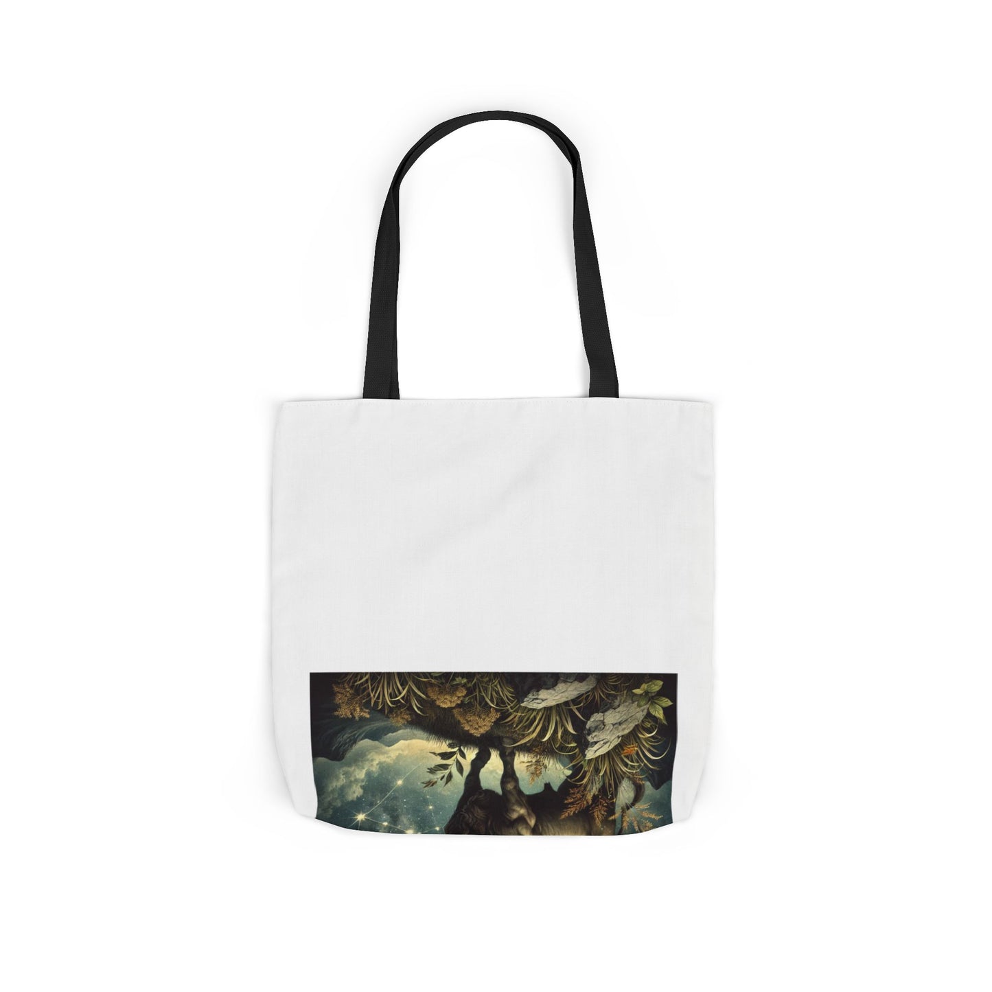 Taurus Bull Constellation Celestial Canvas Tote Bag