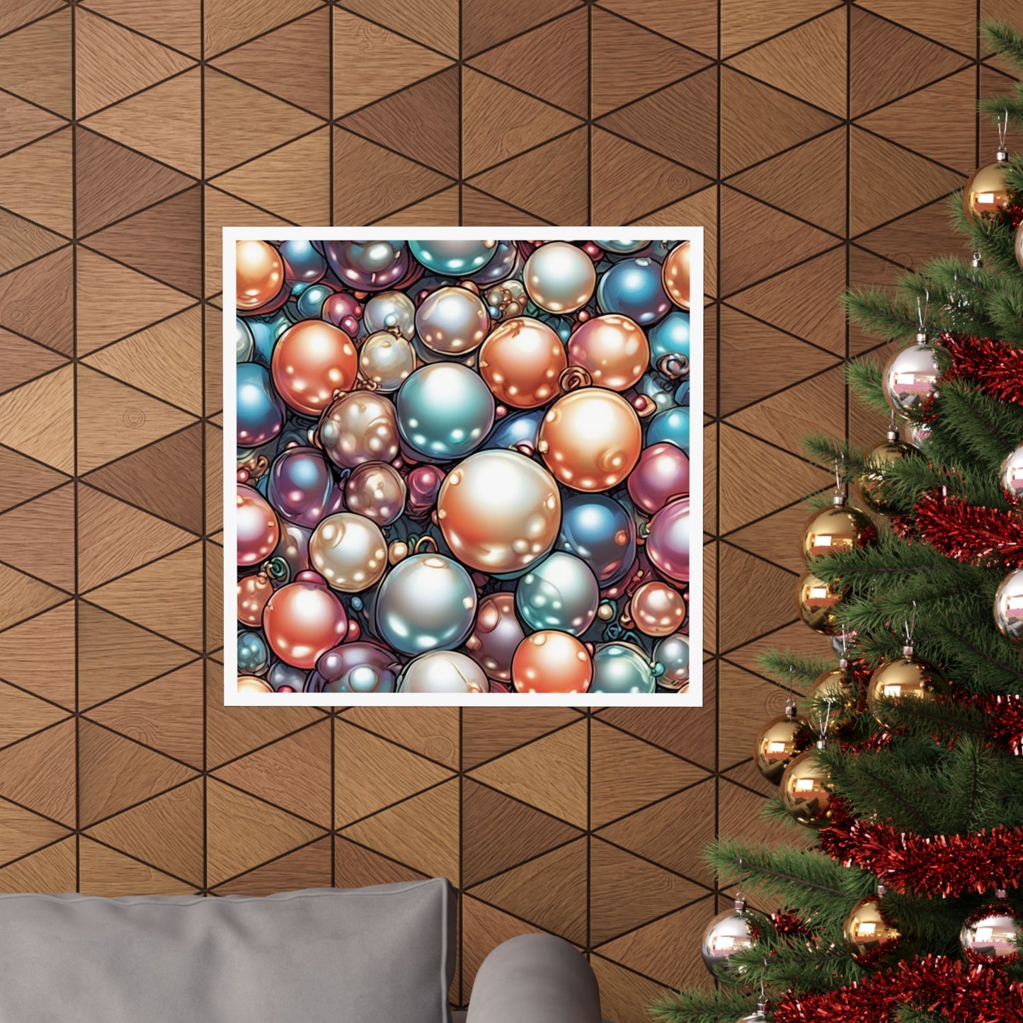 Glossy Orb Marble Abstract Gift Art Poster