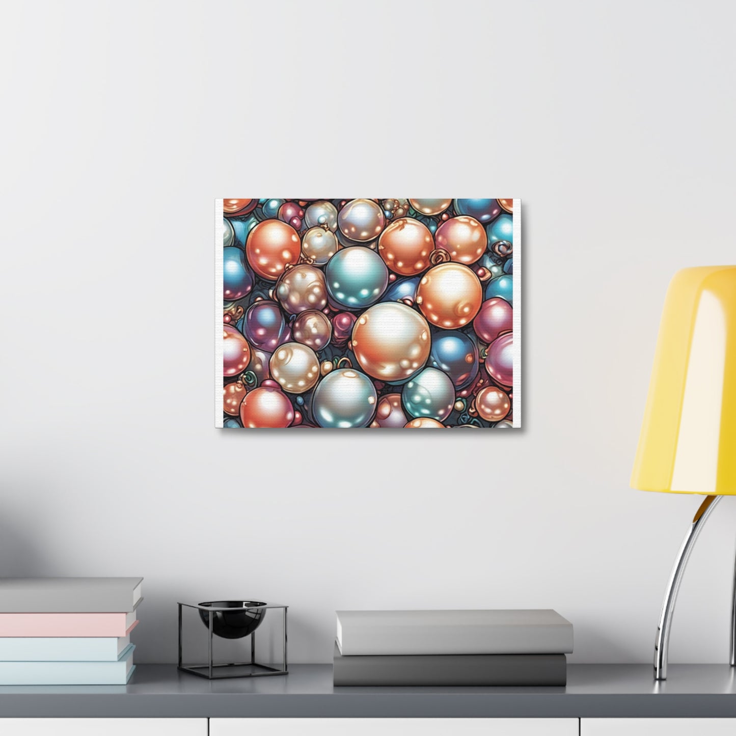 Glossy Orb Marble Abstract Gift Art Canvas