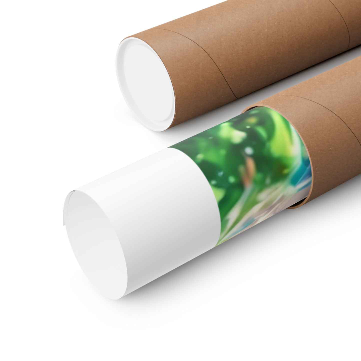 Crystal Bottle Anime Portrait Colorful Wall Poster