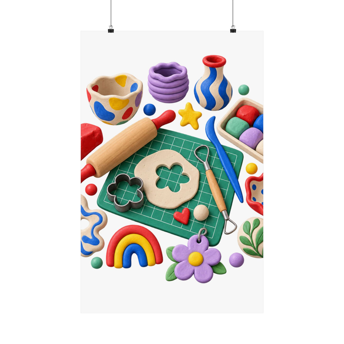 Miniature Clay Sculpting Workshop Poster