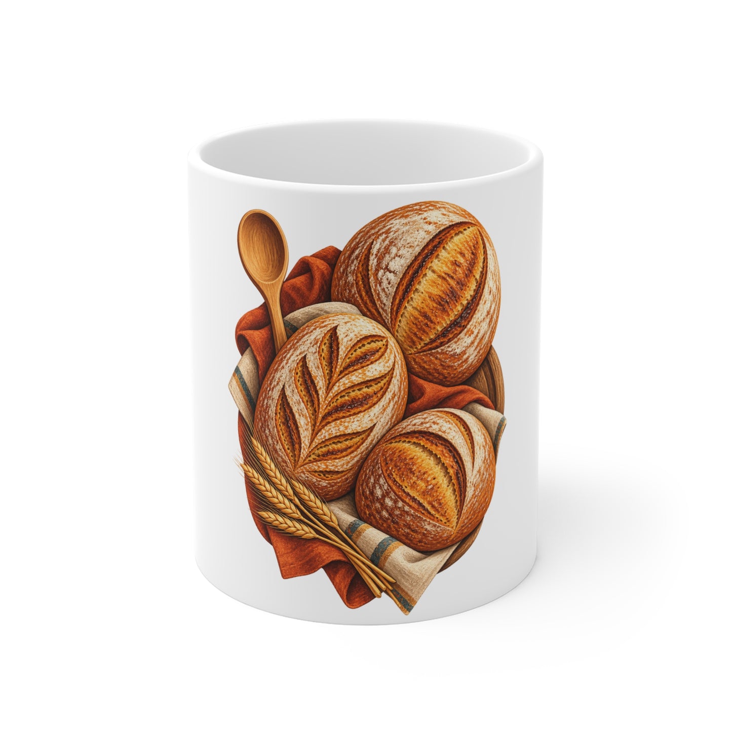 Artisan Bread Baking Emblem Mug