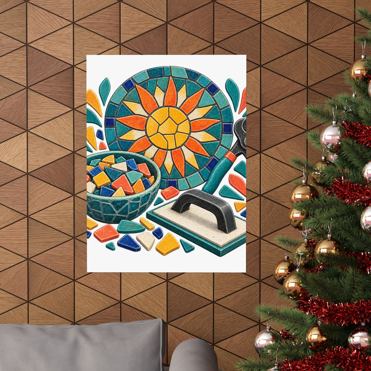 Sunburst Mosaic Making Workshop Poster