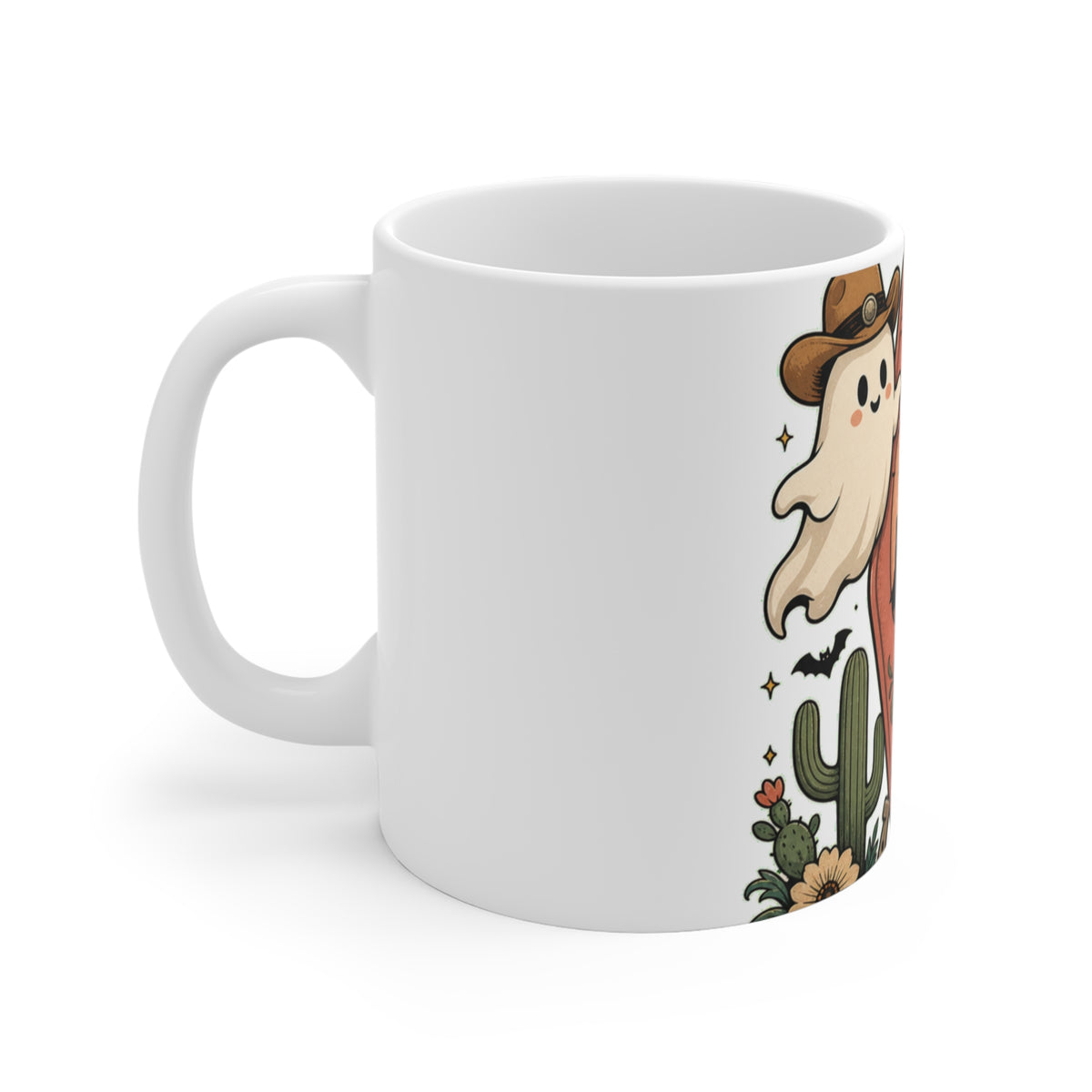 Haunted Desert Keytag Ghost Halloween Mug