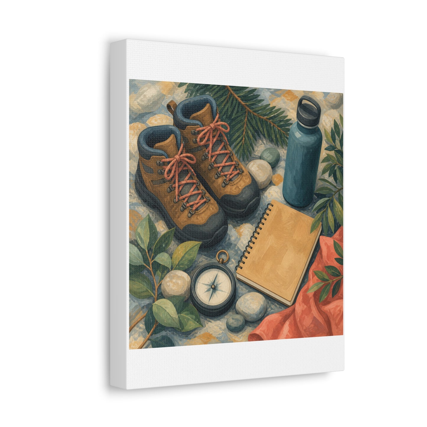 Quiet Hiking Trail Gear Art Canvas Art