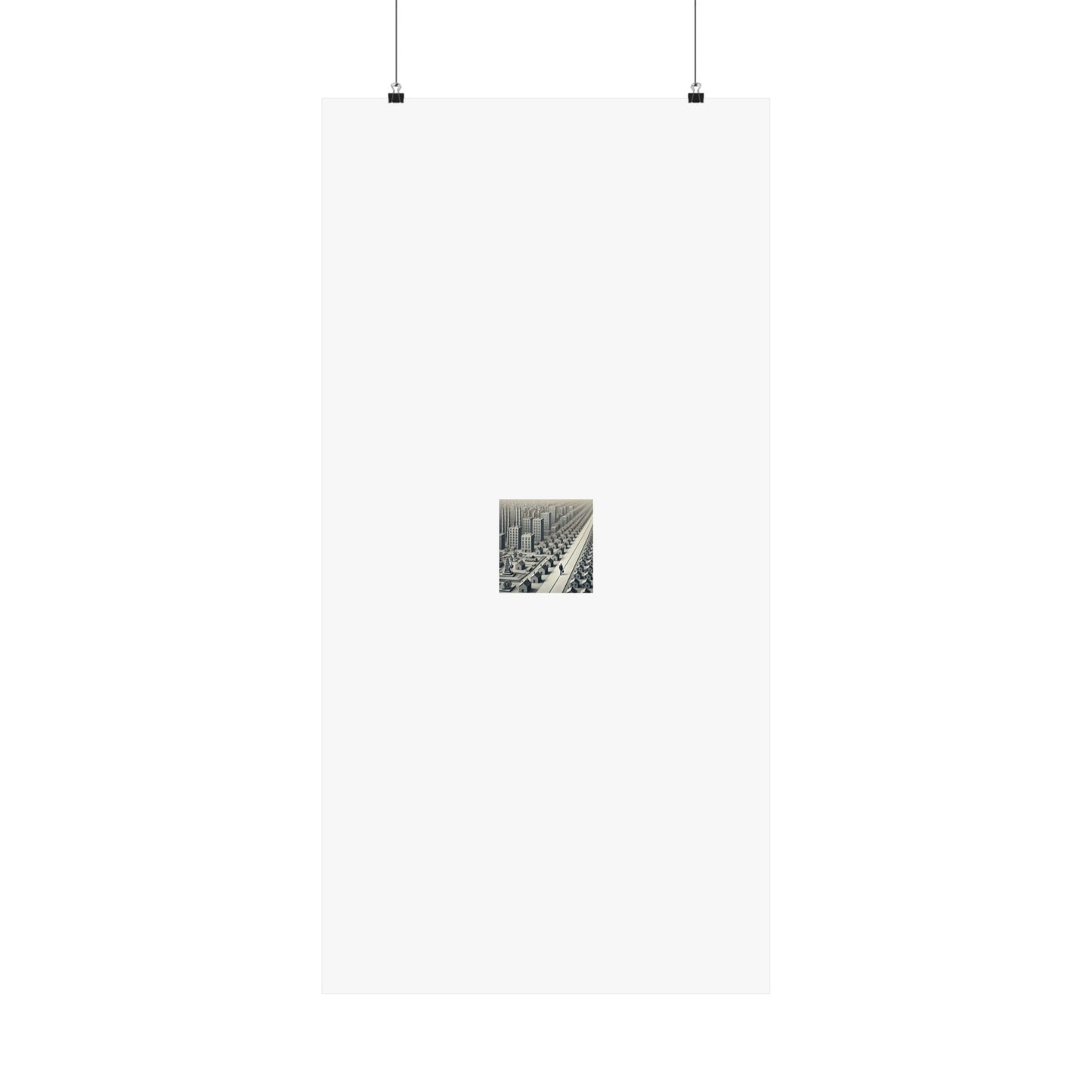 Monochrome Urban Factory Cityscape Poster Industrial Wall Art Gift