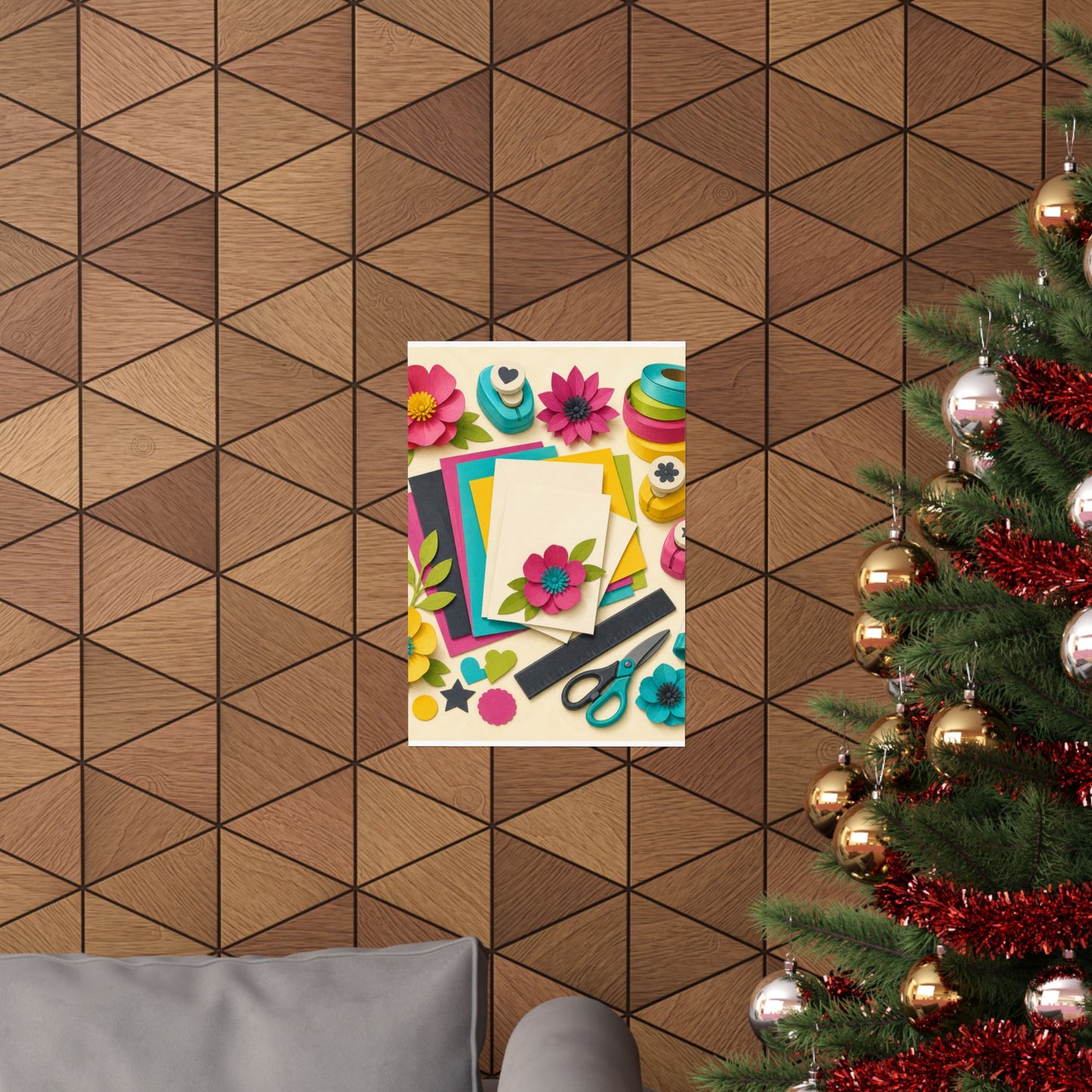 Bright Paper Crafting Hobby Poster