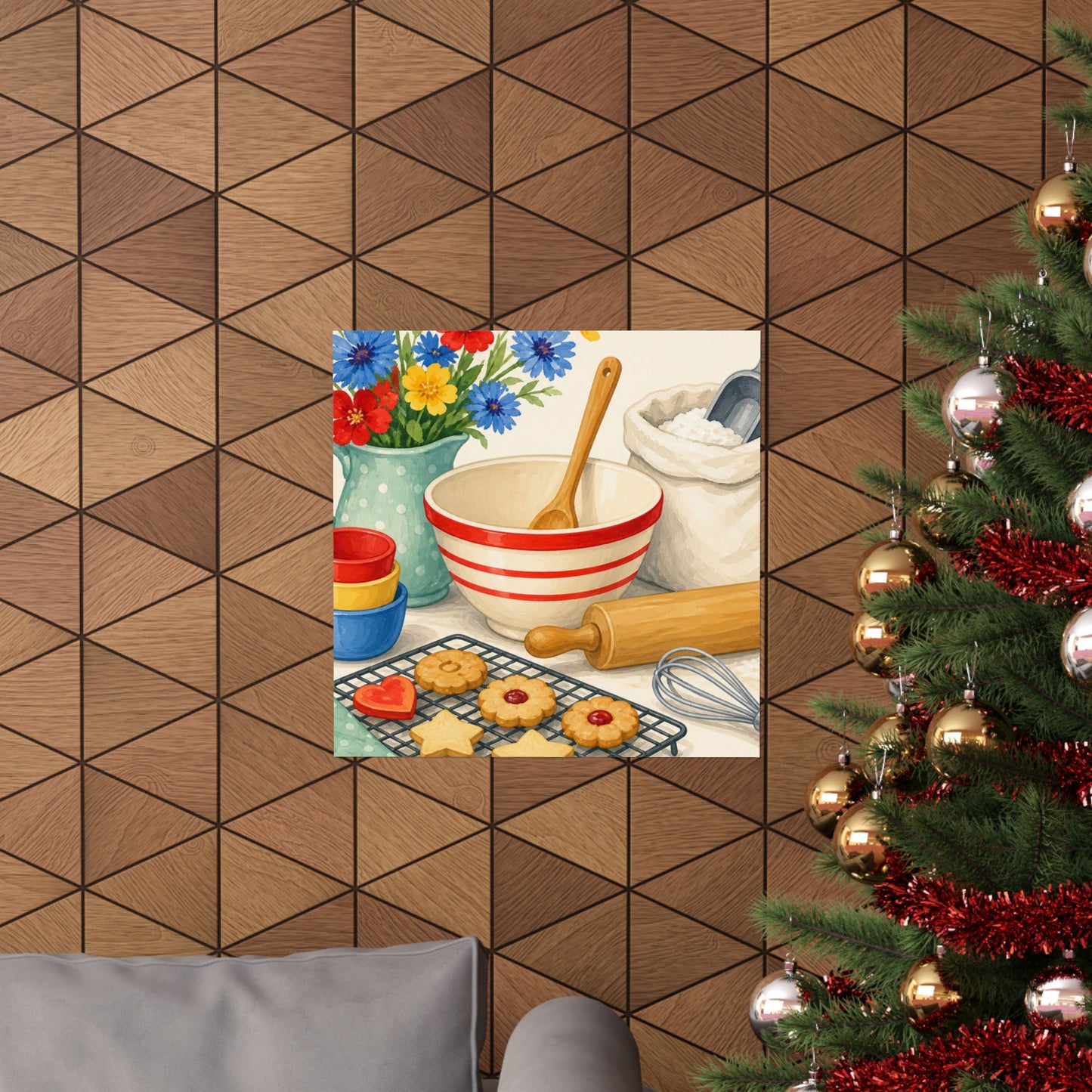 Cheerful Home Baking Hobby Poster
