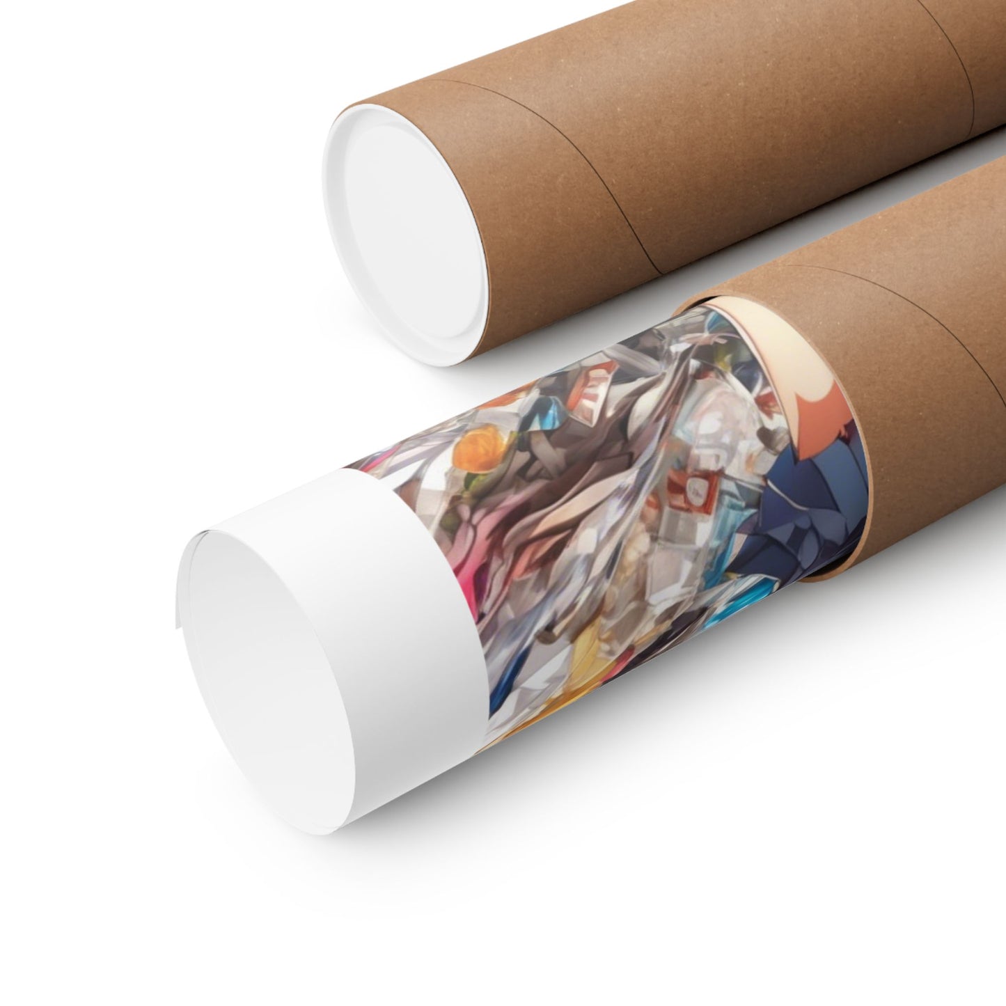 Recycling Day Anime Schoolgirl Eco Street Art Poster