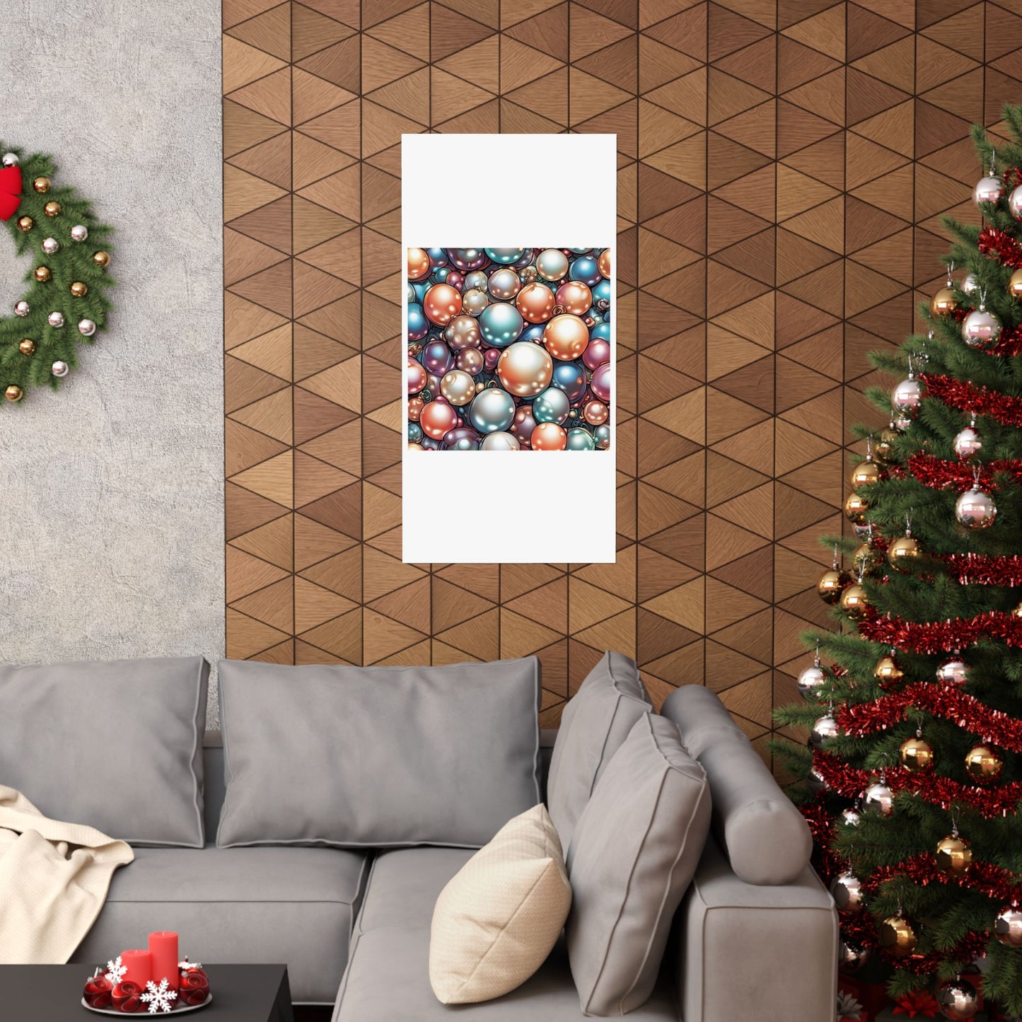Glossy Orb Marble Abstract Gift Art Poster