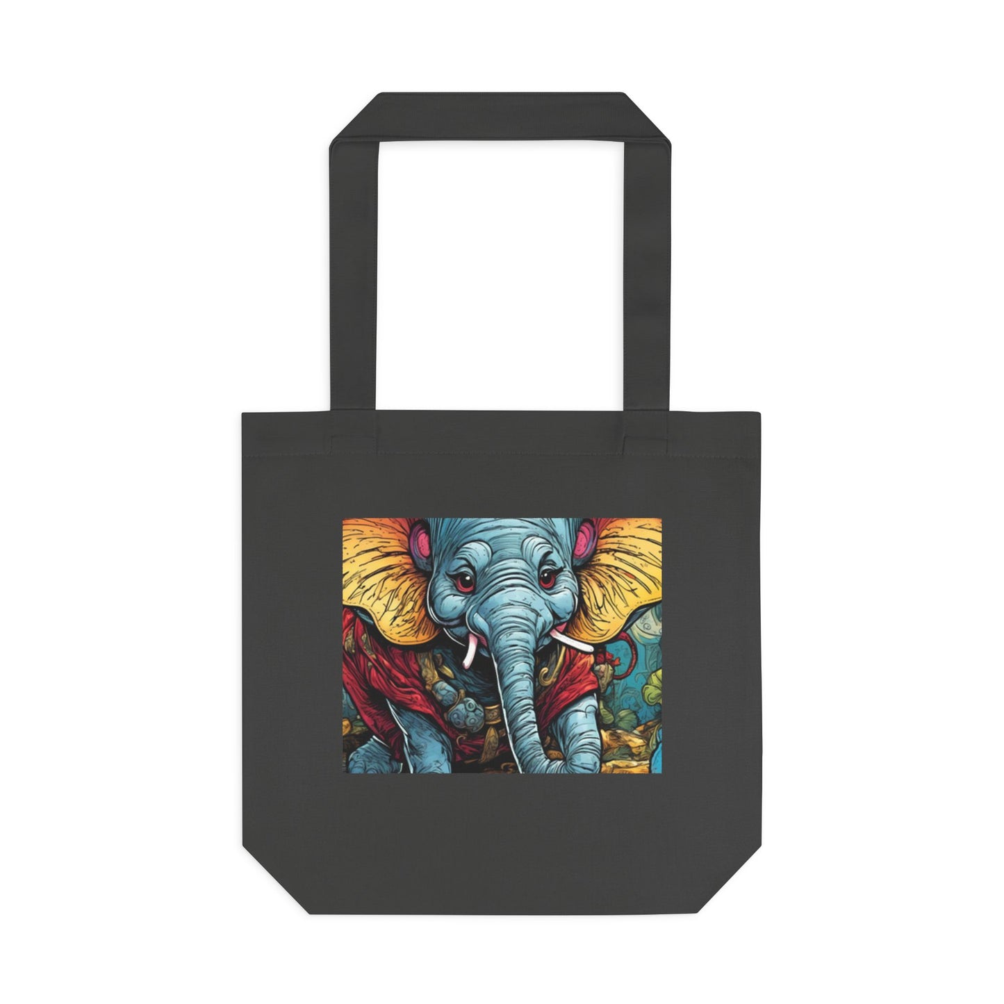 Colorful Elephant Garden Parade Animal Art Tote Bag for Gifts