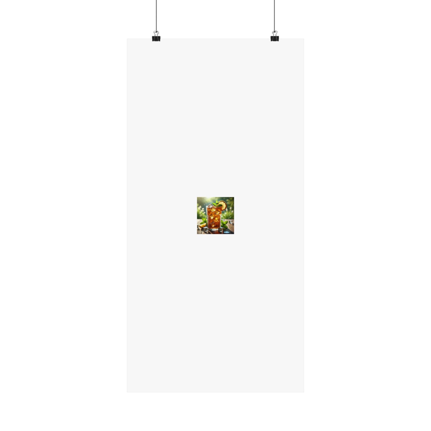Sunlit Iced Tea Lemon Mint Kitchen Summer Drink Poster