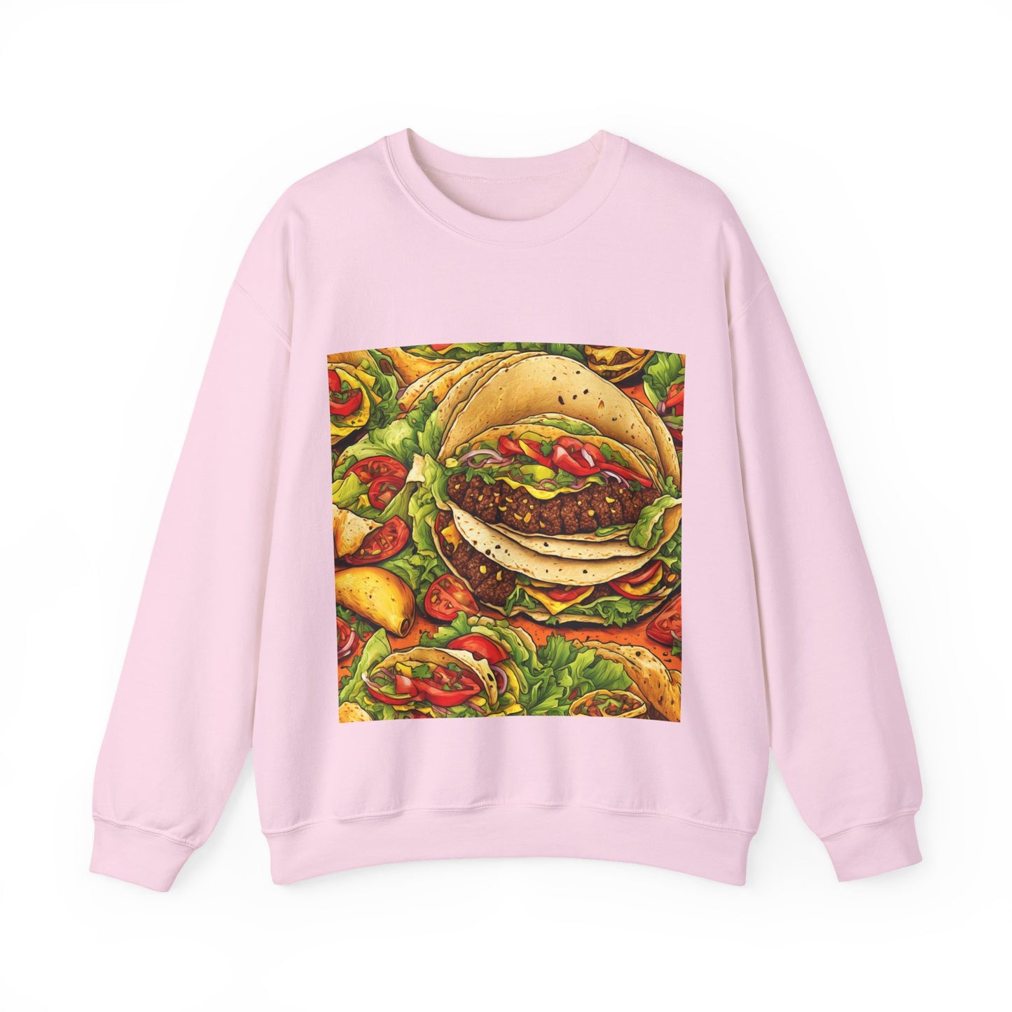 Stacked Taco Fiesta Foodie Gift Art Sweatshirt
