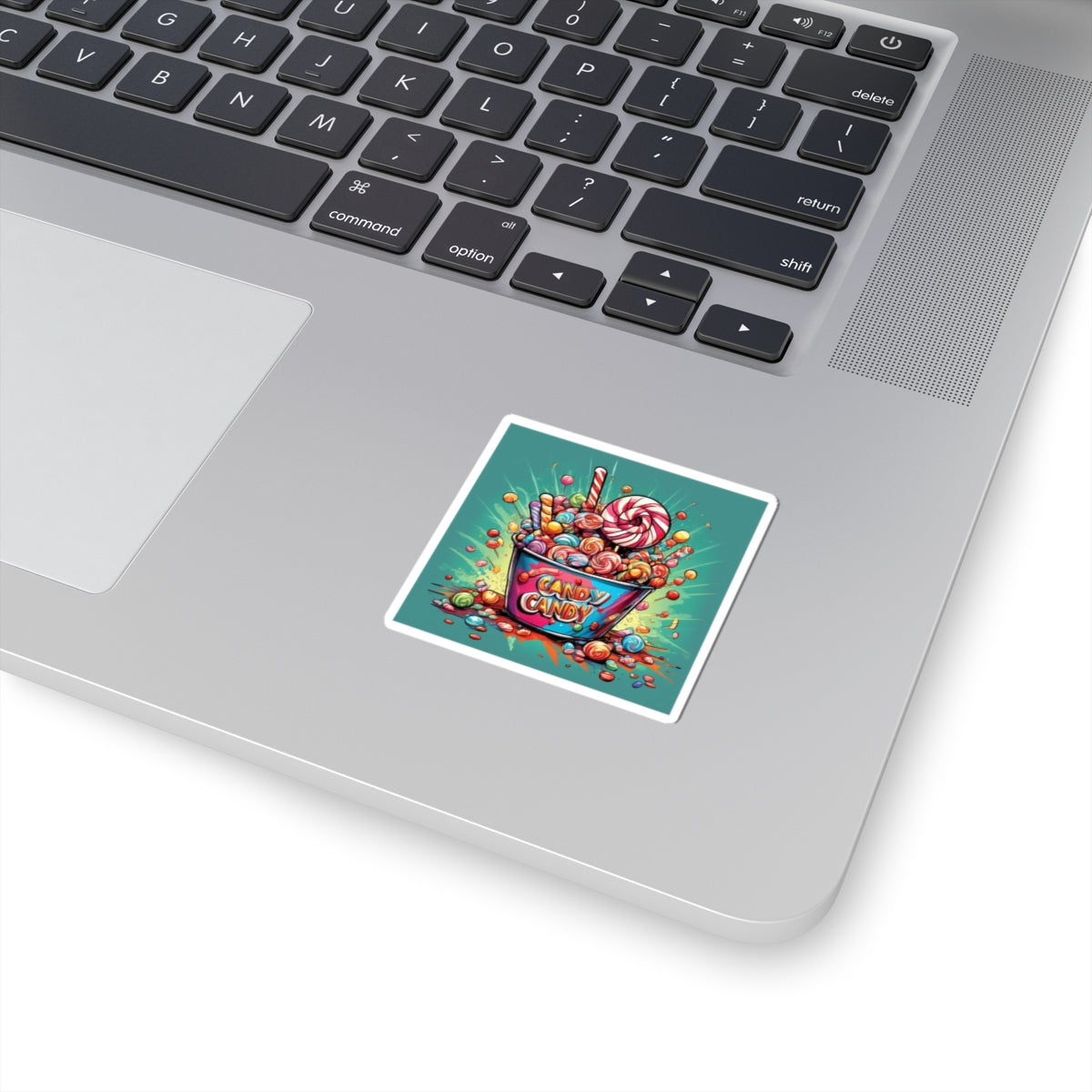 Holiday Candy Bucket Sweets Gift Art Sticker