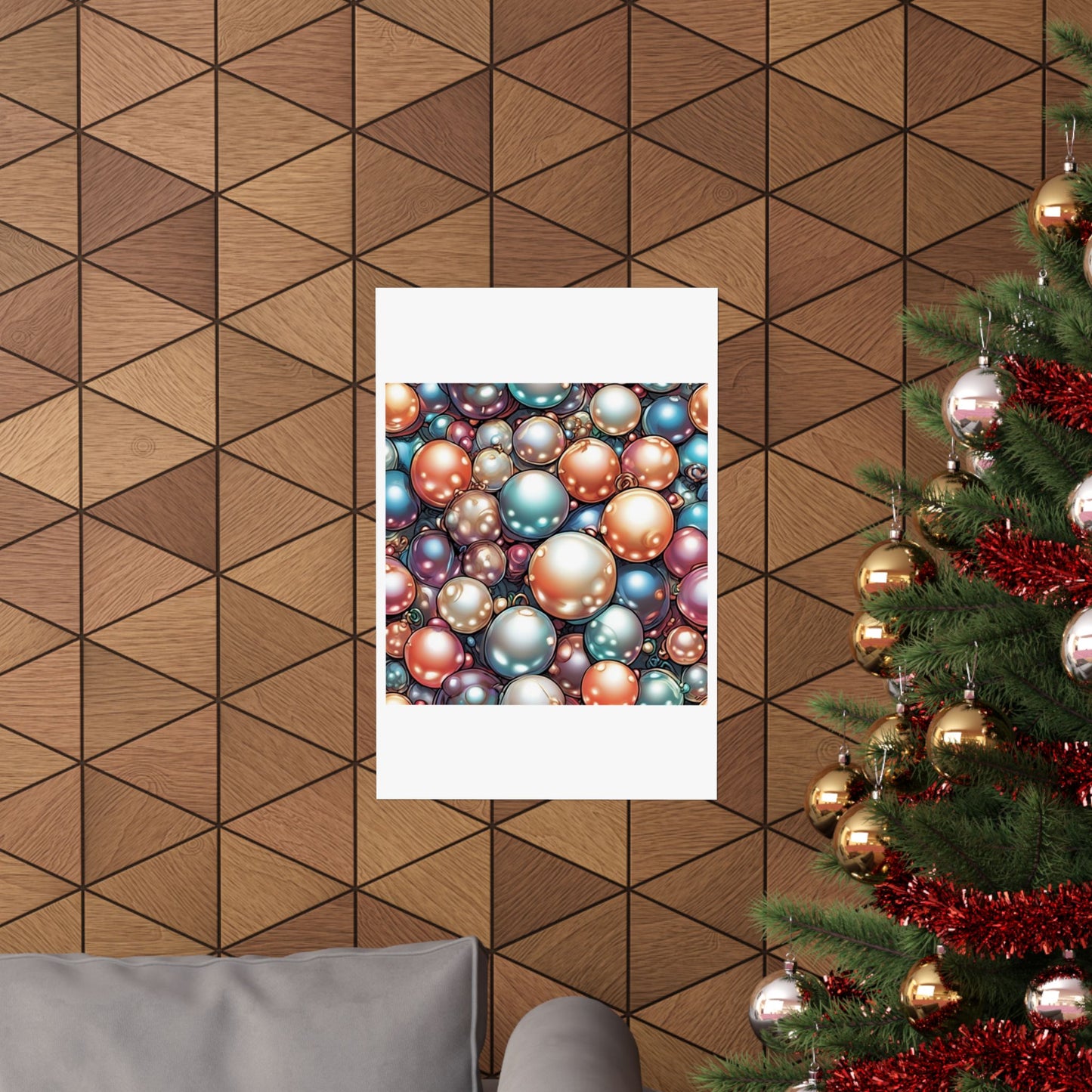 Glossy Orb Marble Abstract Gift Art Poster