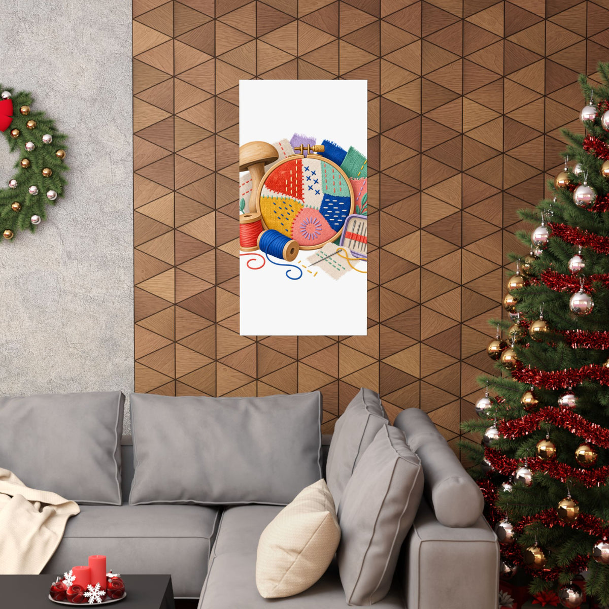 Colorful Visible Mending Workshop Poster