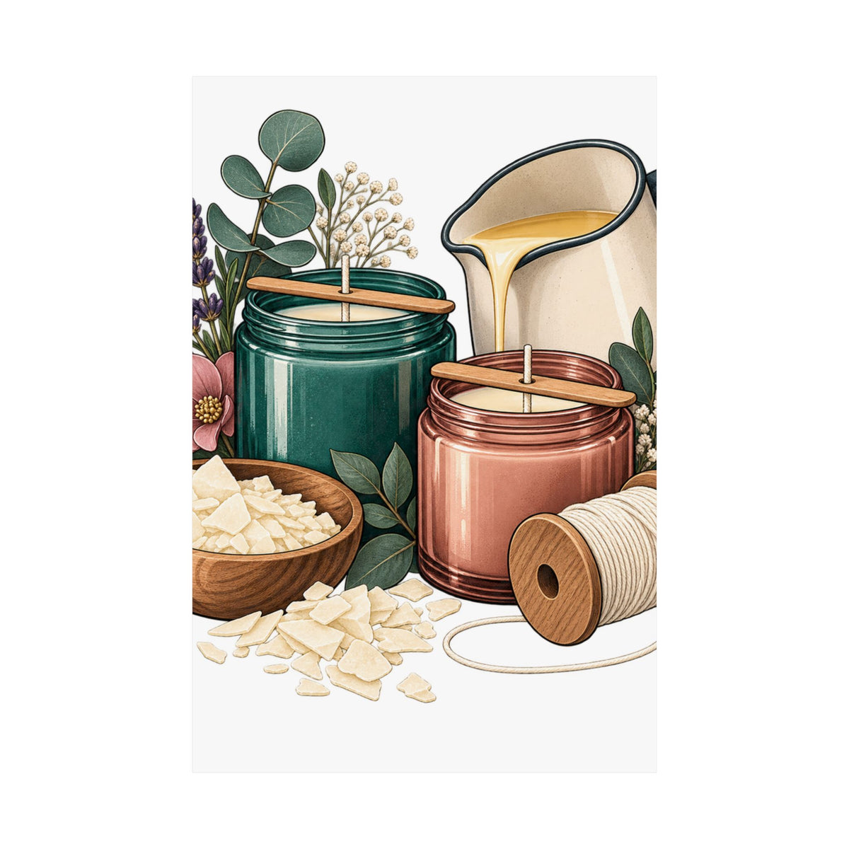 Artisan Candle Making Workshop Poster