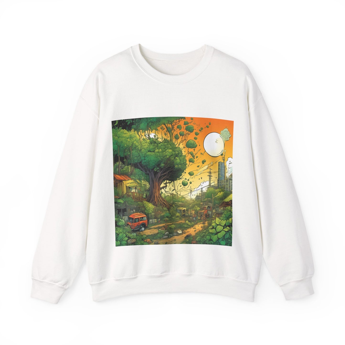 Cottage Road Landscape Nature Gift Art Sweatshirt