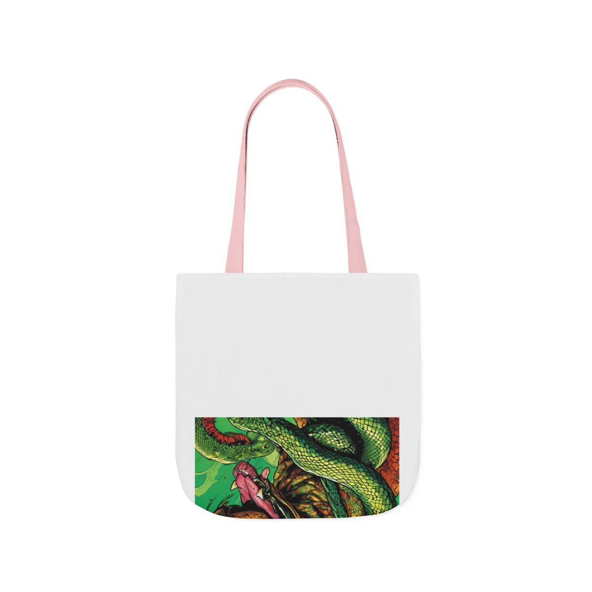 Serpent Guardian Dog Bold Fantasy Creature Tote Bag
