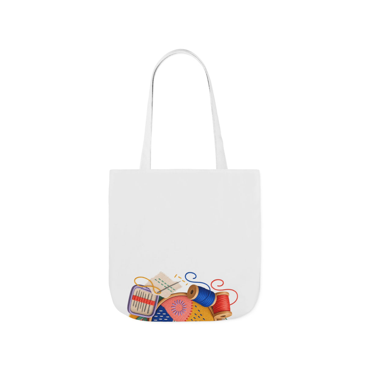 Colorful Visible Mending Workshop Tote Bag