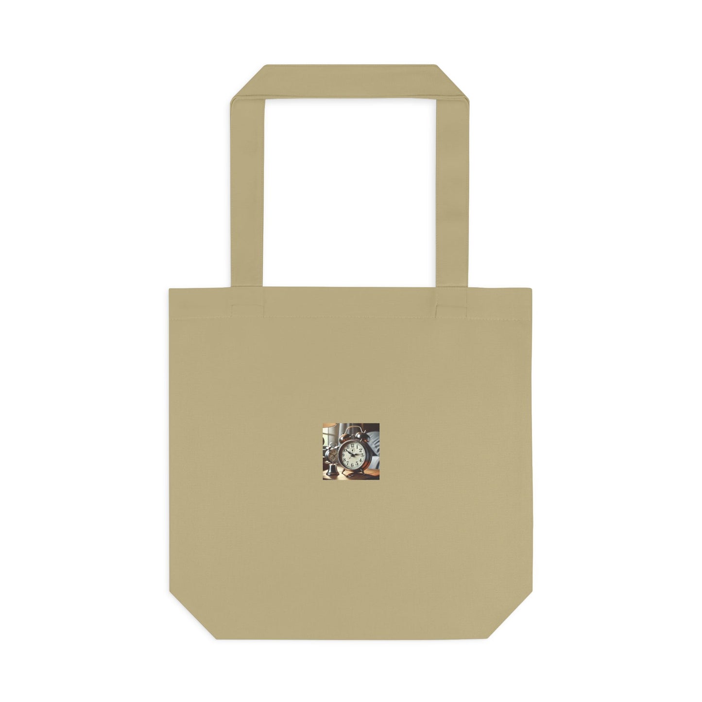 Vintage Alarm Clock Morning Routine Timekeeper Tote Bag