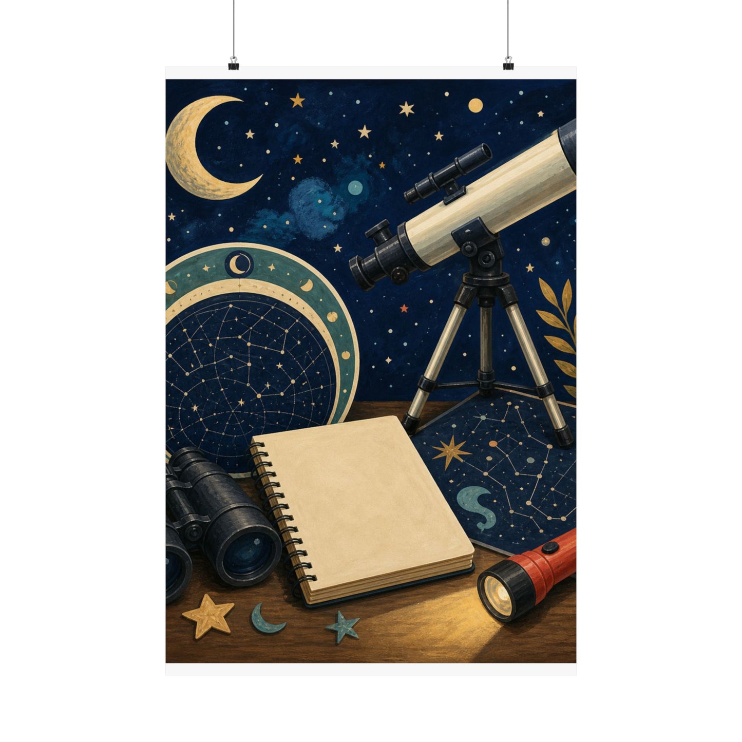 Classic Stargazing Astronomy Hobby Poster