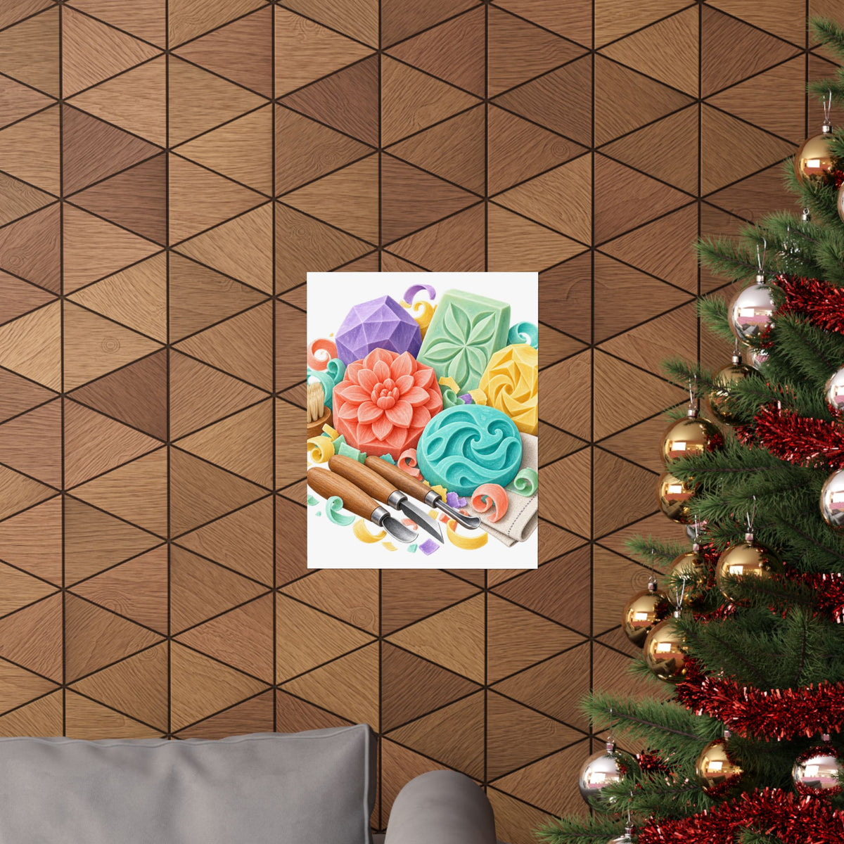 Colorful Soap Carving Workshop Poster