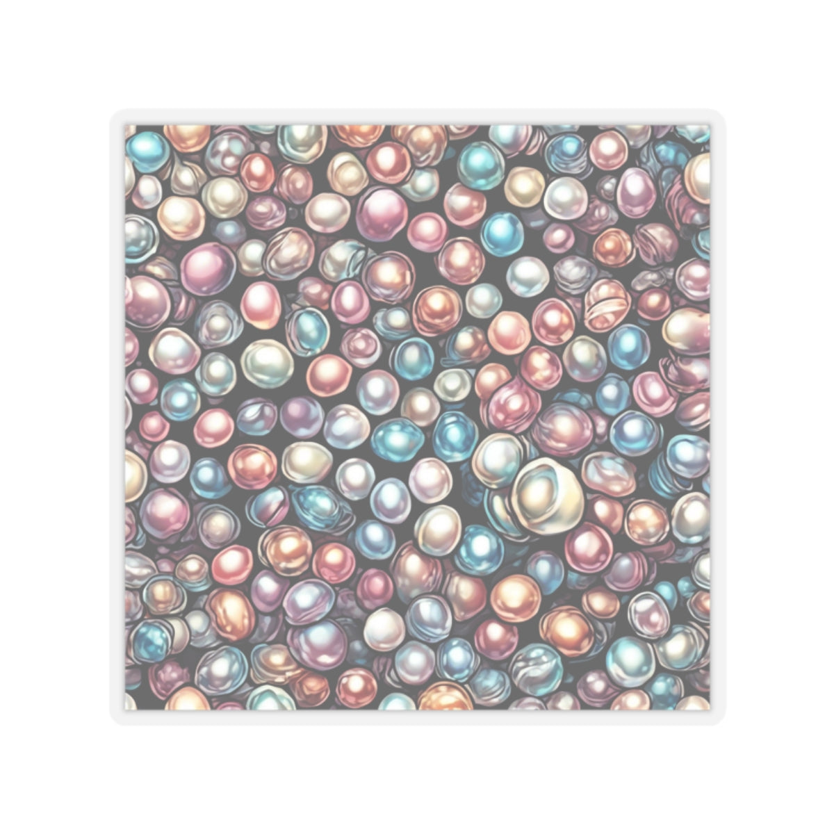 Pearl Bubble Pattern Abstract Gift Art Sticker