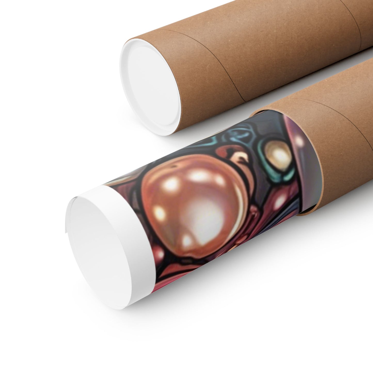 Glossy Orb Marble Abstract Gift Art Poster