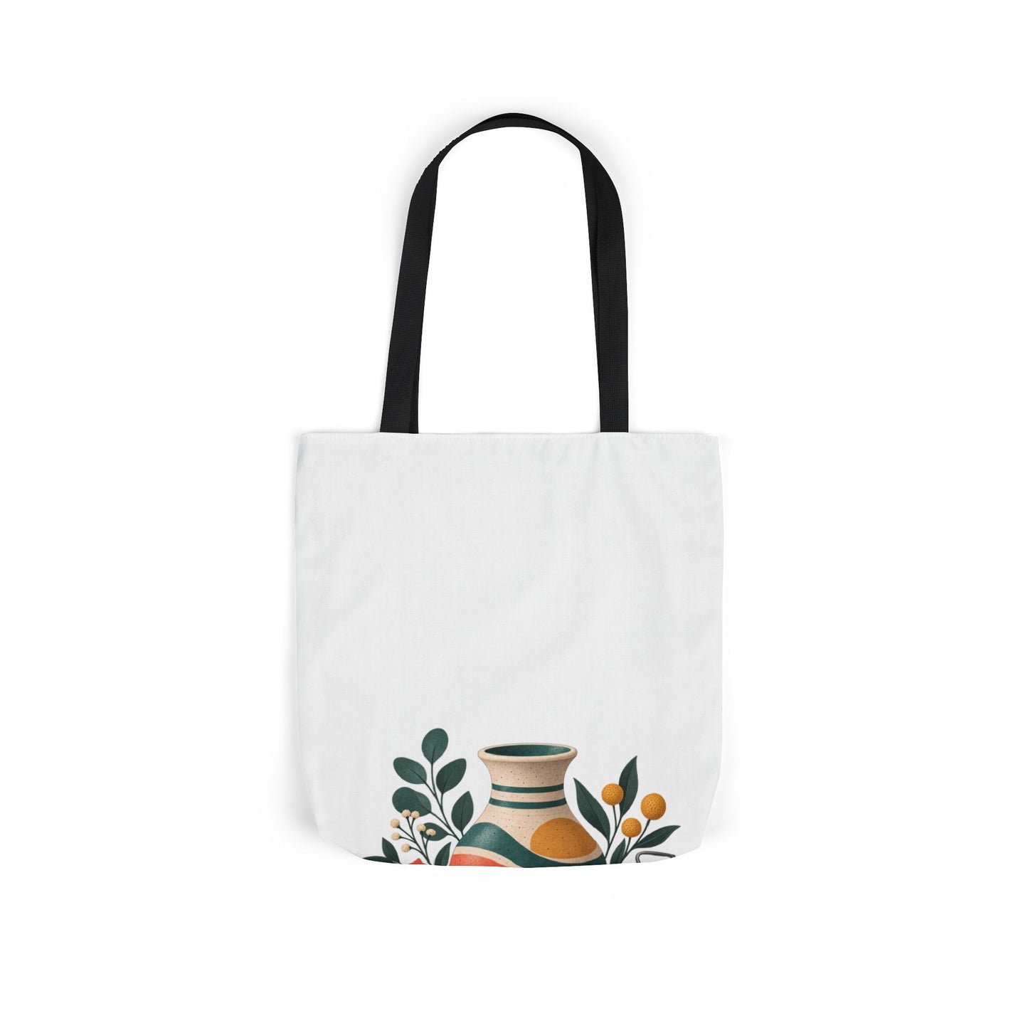 Midcentury Pottery Botanical Art Tote Bag