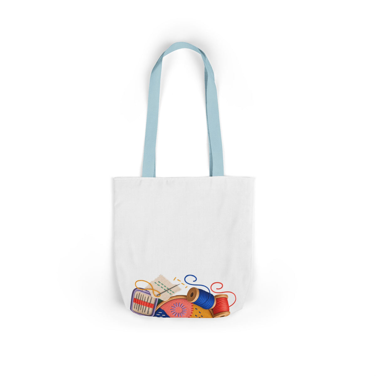 Colorful Visible Mending Workshop Tote Bag