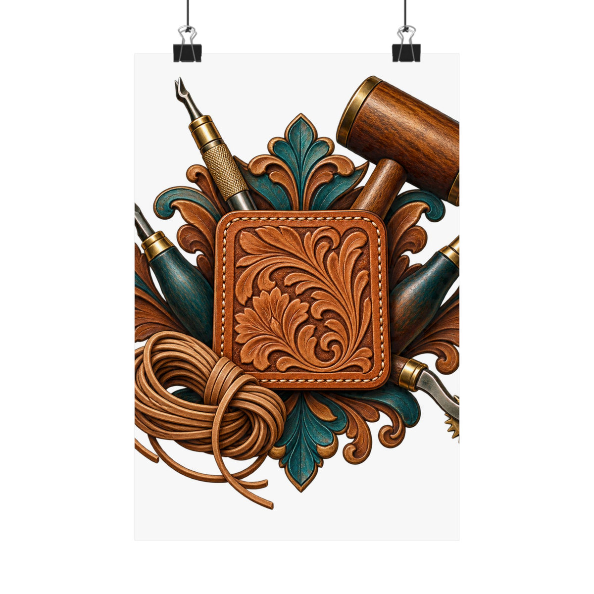 Traditional Leather Tooling Workshop Poster
