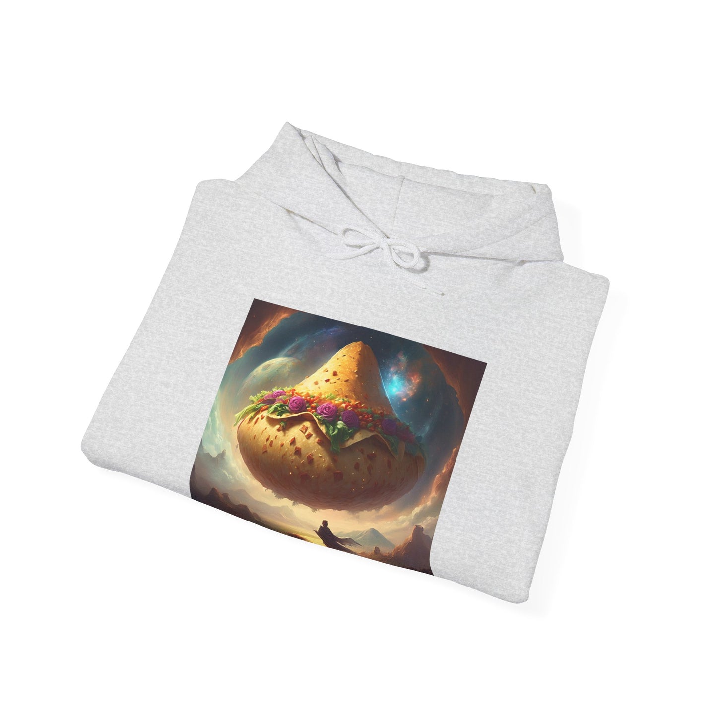 Cosmic Taco Planetoid Surreal Food Fantasy Art Hoodie