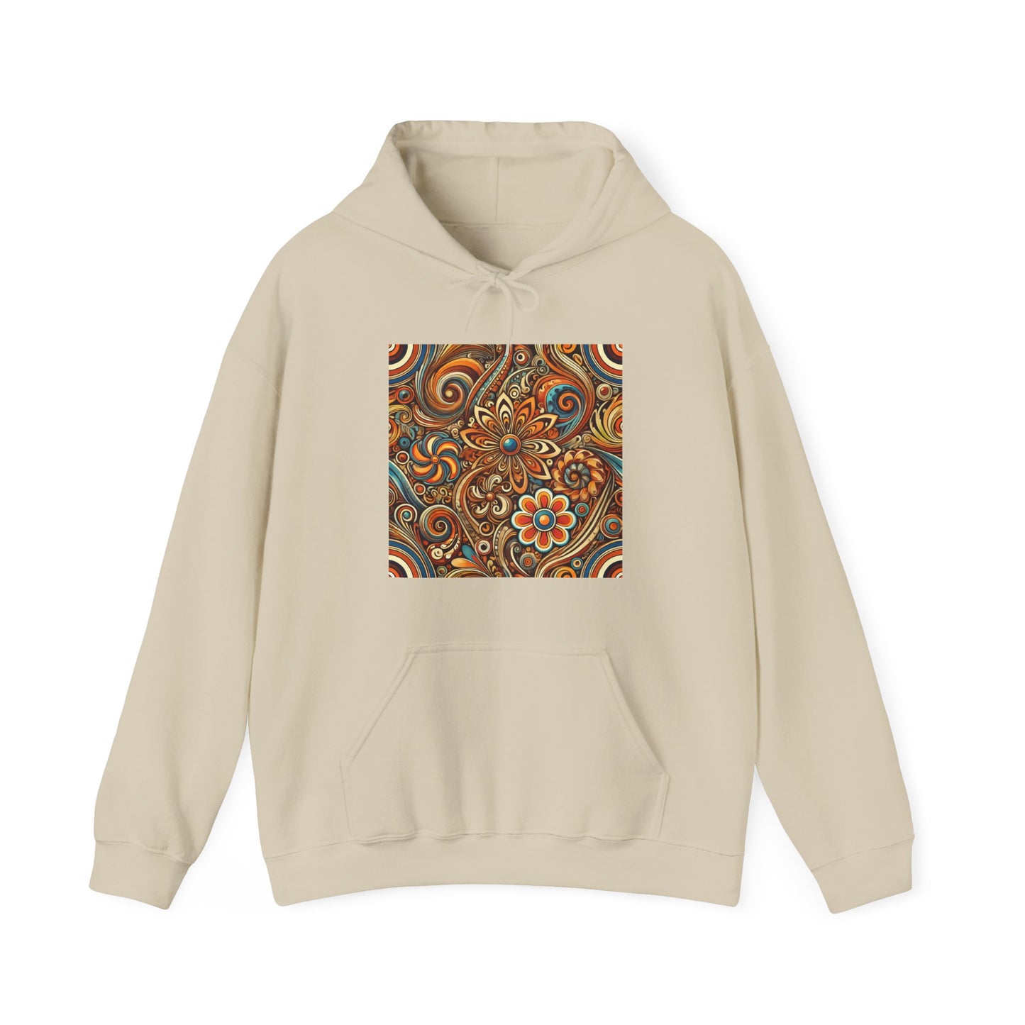 Ornate Abstract Floral Paisley Pattern Hoodie