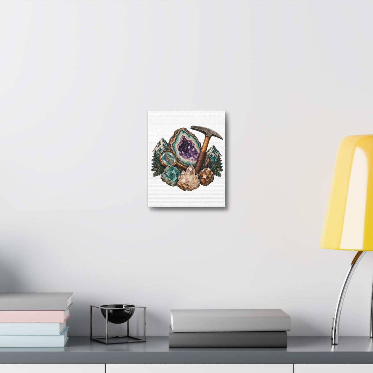 Vintage Geode and Rockhounding Field Kit Canvas