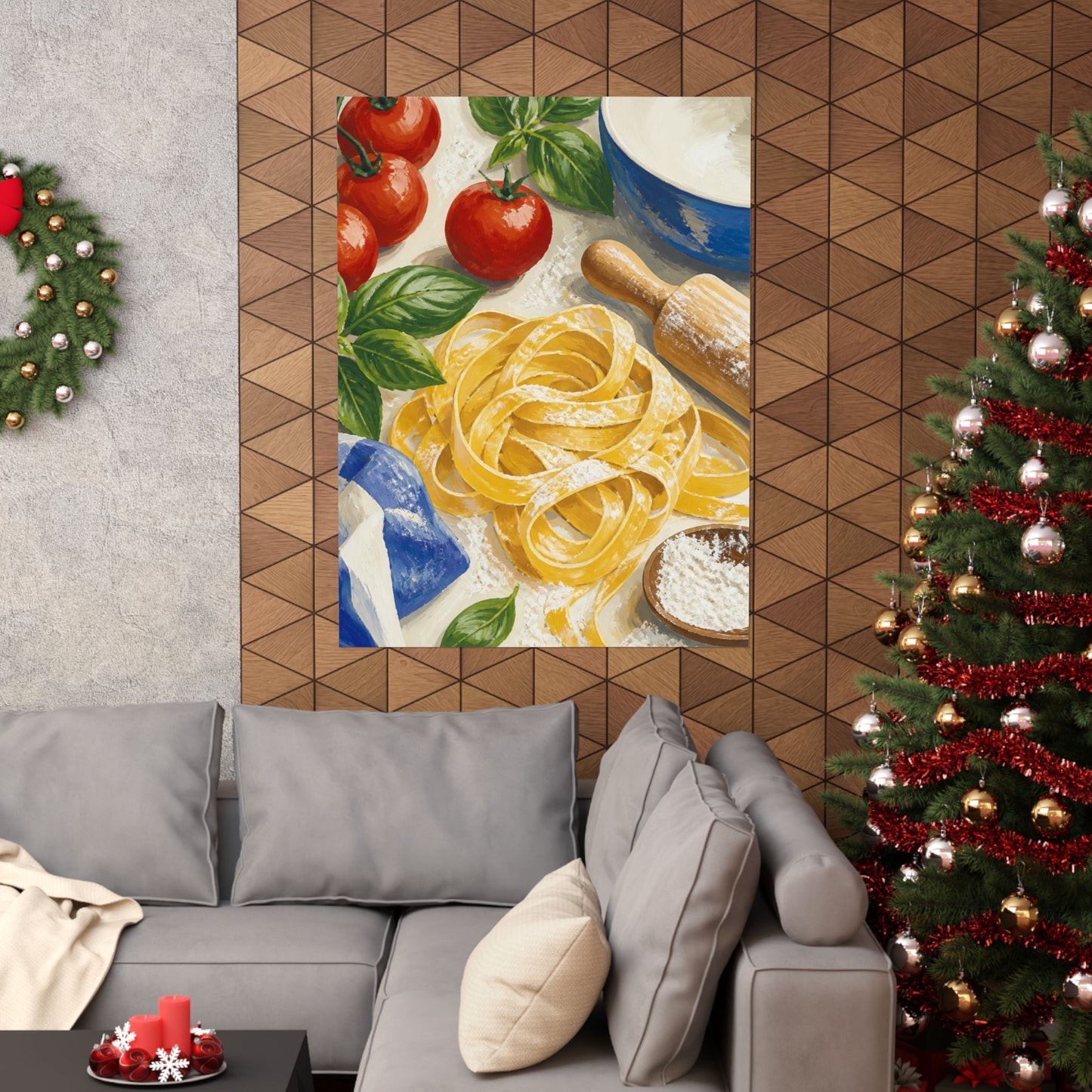 Fresh Pasta Making Kitchen Art Poster