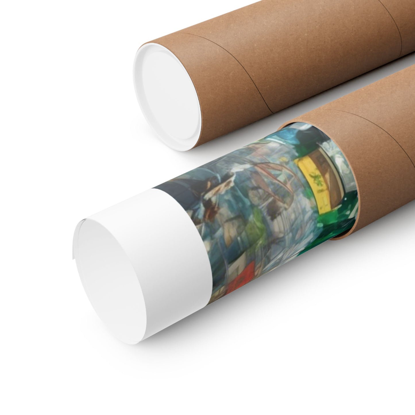 Urban Recycling Anime Friends Green City Wall Poster