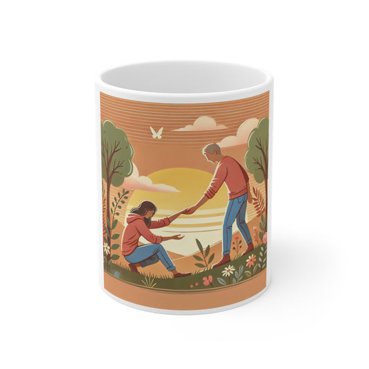 Helping Hands Sunset Garden Coffee Mug